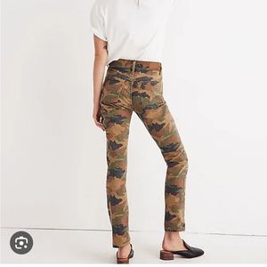 Madewell High Rise Slim Boyjean Cottontail Camo
